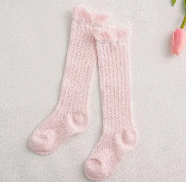 Pride and Joy Baby Girl Mesh Breathable Cotton Socks