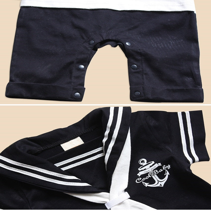 Pride and Joy 3 Piece American Navy Sailor Baby Outfit