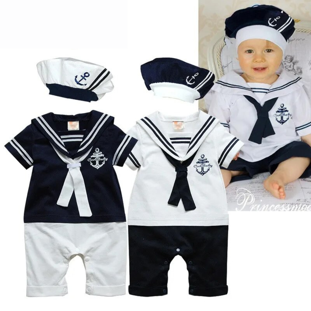 Pride and Joy 3 Piece American Navy Sailor Baby Outfit