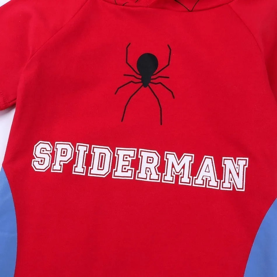 Pride and Joy Comic Superhero Hooded Baby Jumpsuits