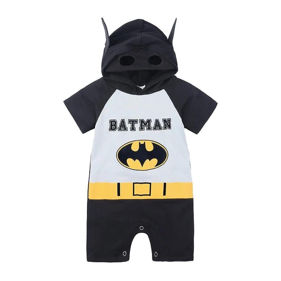 Pride and Joy Comic Superhero Hooded Baby Jumpsuits