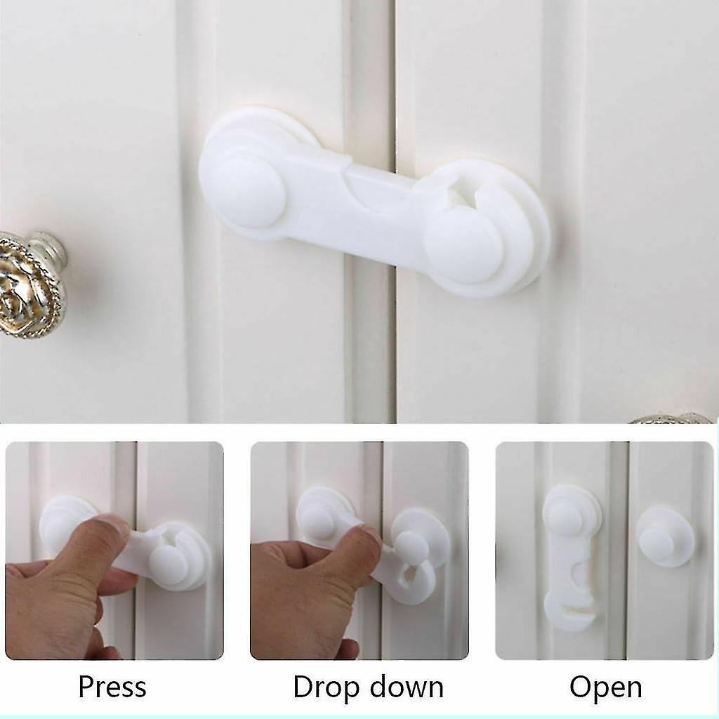 Pride and Joy 10 Piece Safety Plastic Cabinet Locks Set