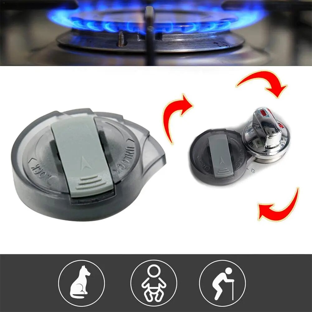 Pride and Joy 2 Piece Stove Knob Cover Security Lock