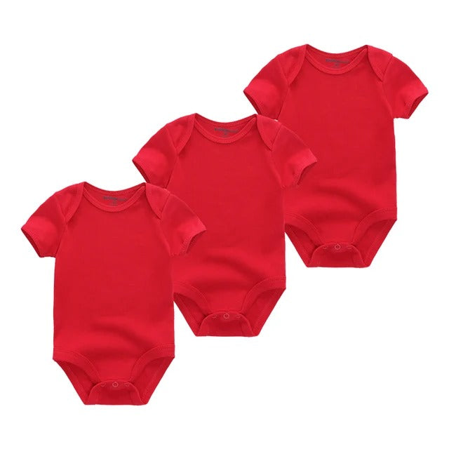 Pride and Joy 3 Piece Short Sleeve Baby Romper Set