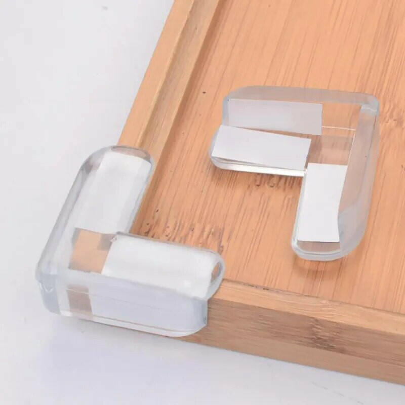 4 Piece Baby Safety Transparent Silicone Corner Guard