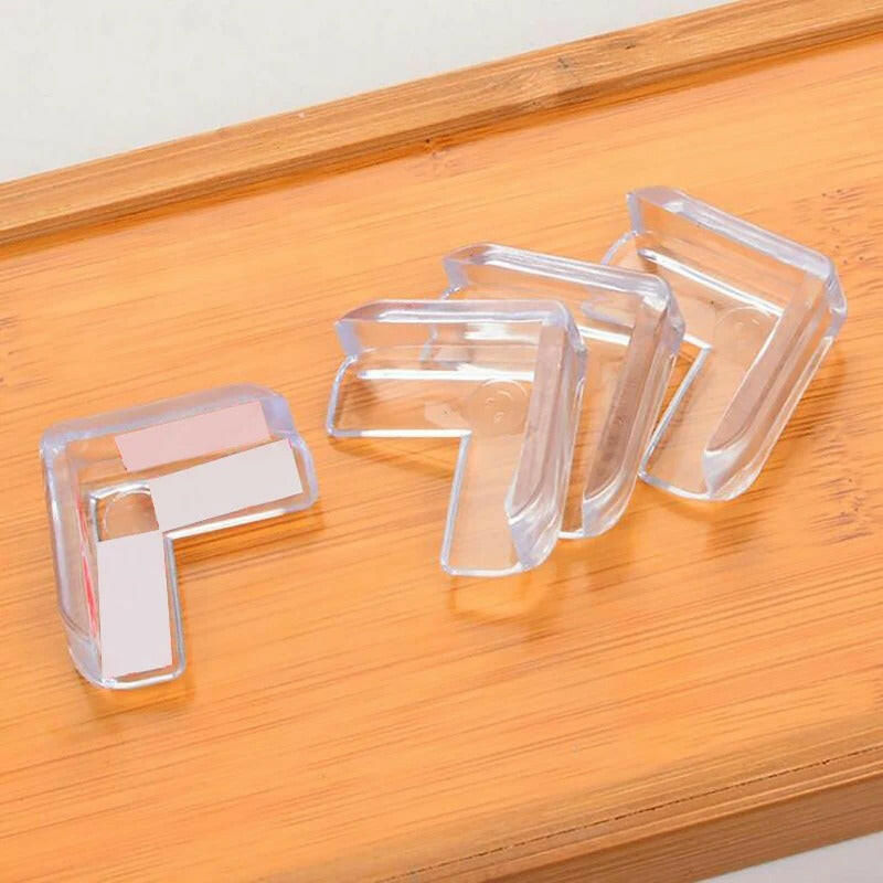 4 Piece Baby Safety Transparent Silicone Corner Guard