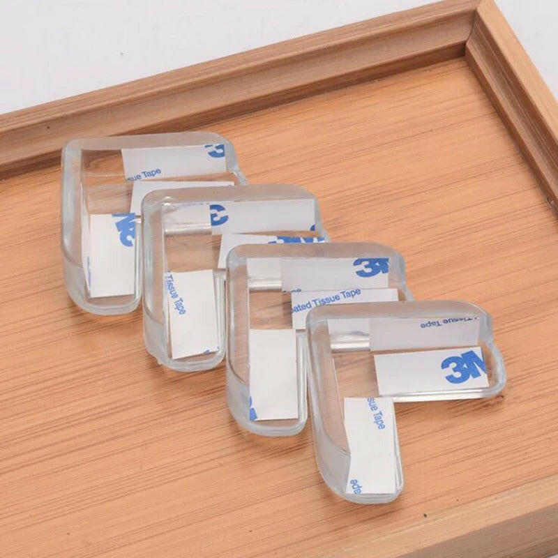 4 Piece Baby Safety Transparent Silicone Corner Guard