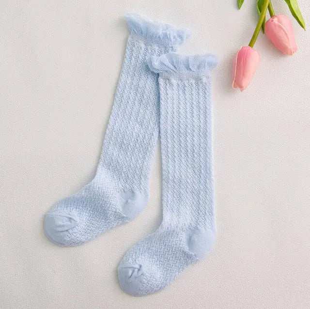 Pride and Joy Baby Girl Mesh Breathable Cotton Socks