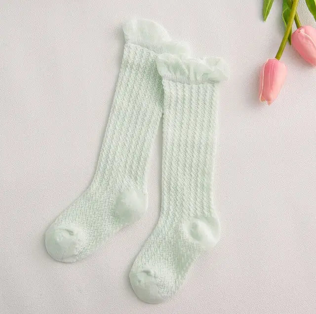 Pride and Joy Baby Girl Mesh Breathable Cotton Socks