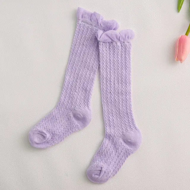 Pride and Joy Baby Girl Mesh Breathable Cotton Socks