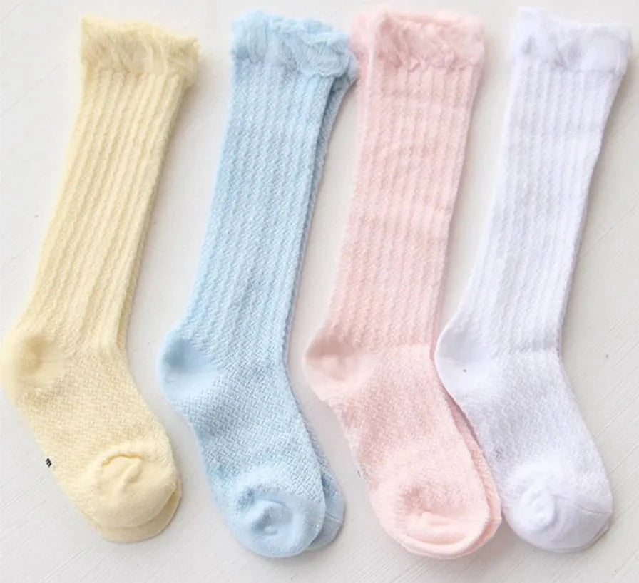 Pride and Joy Baby Girl Mesh Breathable Cotton Socks