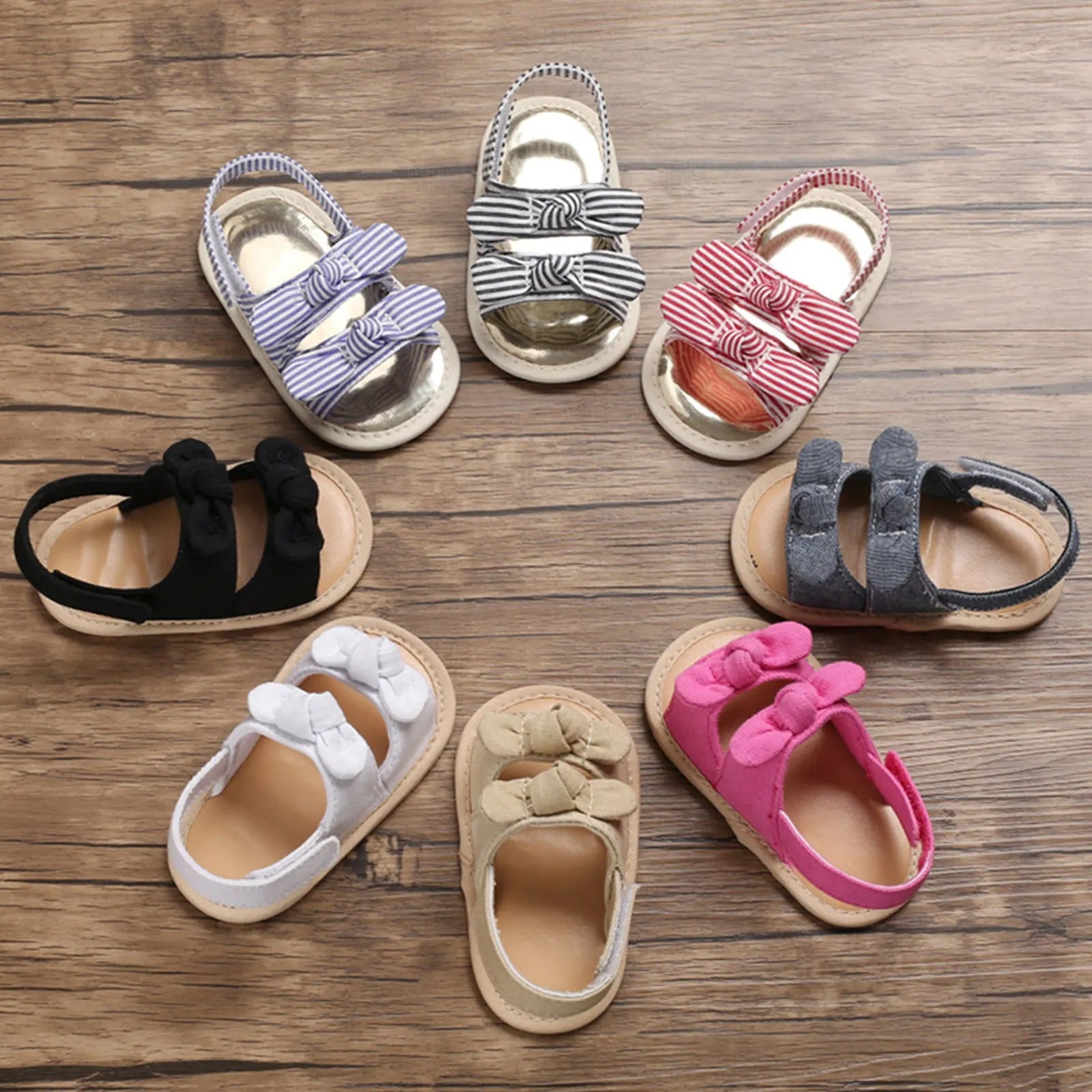 Pride and Joy Summer Time Colourful Walking Baby Sandals