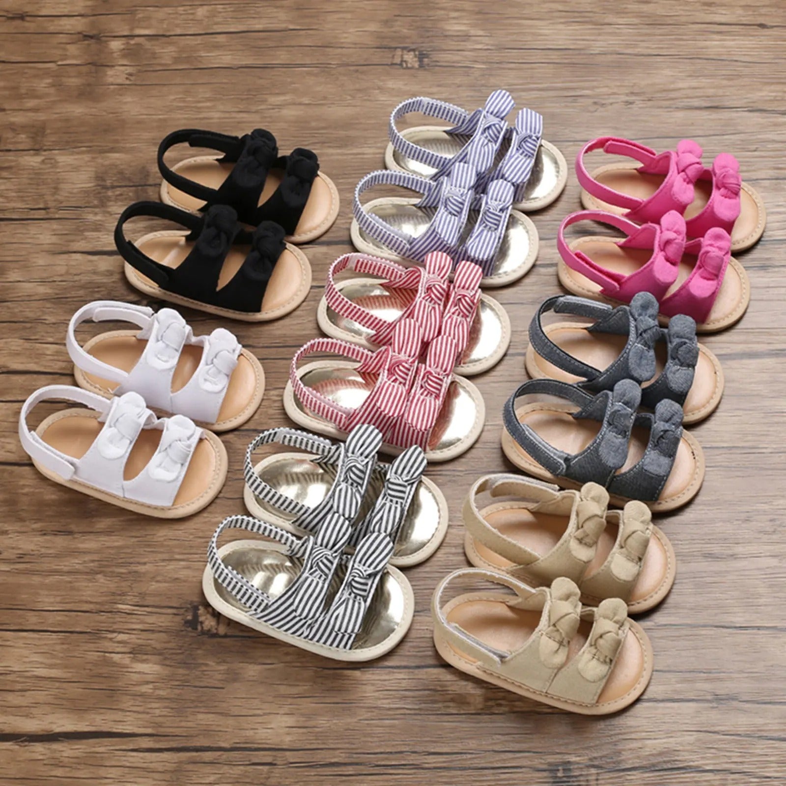 Pride and Joy Summer Time Colourful Walking Baby Sandals