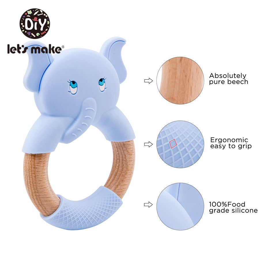 Silicone Elephant Baby Teether