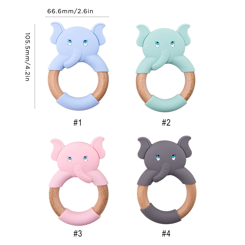 Silicone Elephant Baby Teether