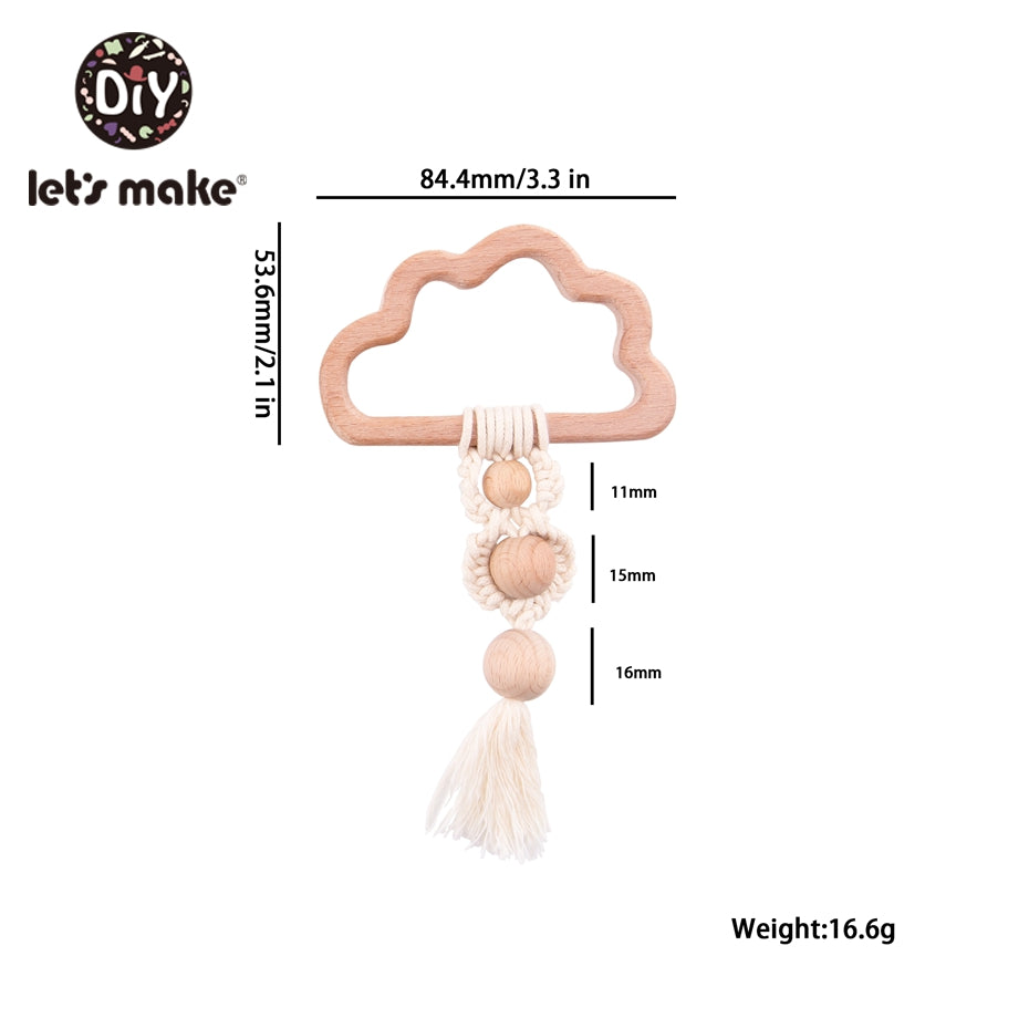 Wooden Toy Baby Teether