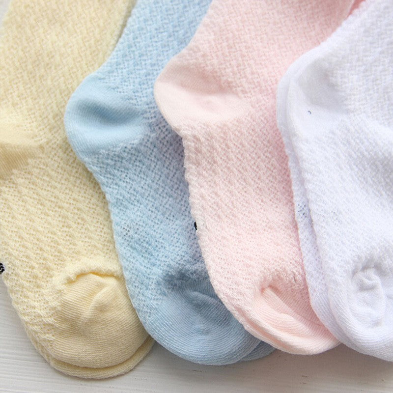 Pride and Joy Baby Girl Mesh Breathable Cotton Socks