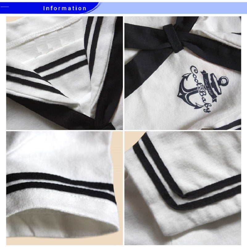 Pride and Joy 3 Piece American Navy Sailor Baby Outfit 