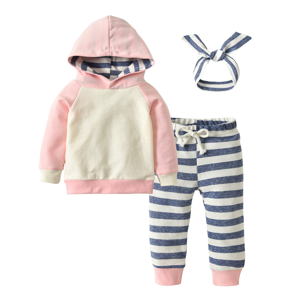 Pride and Joy Baby Girl Pink 3 Piece Winter Outfit