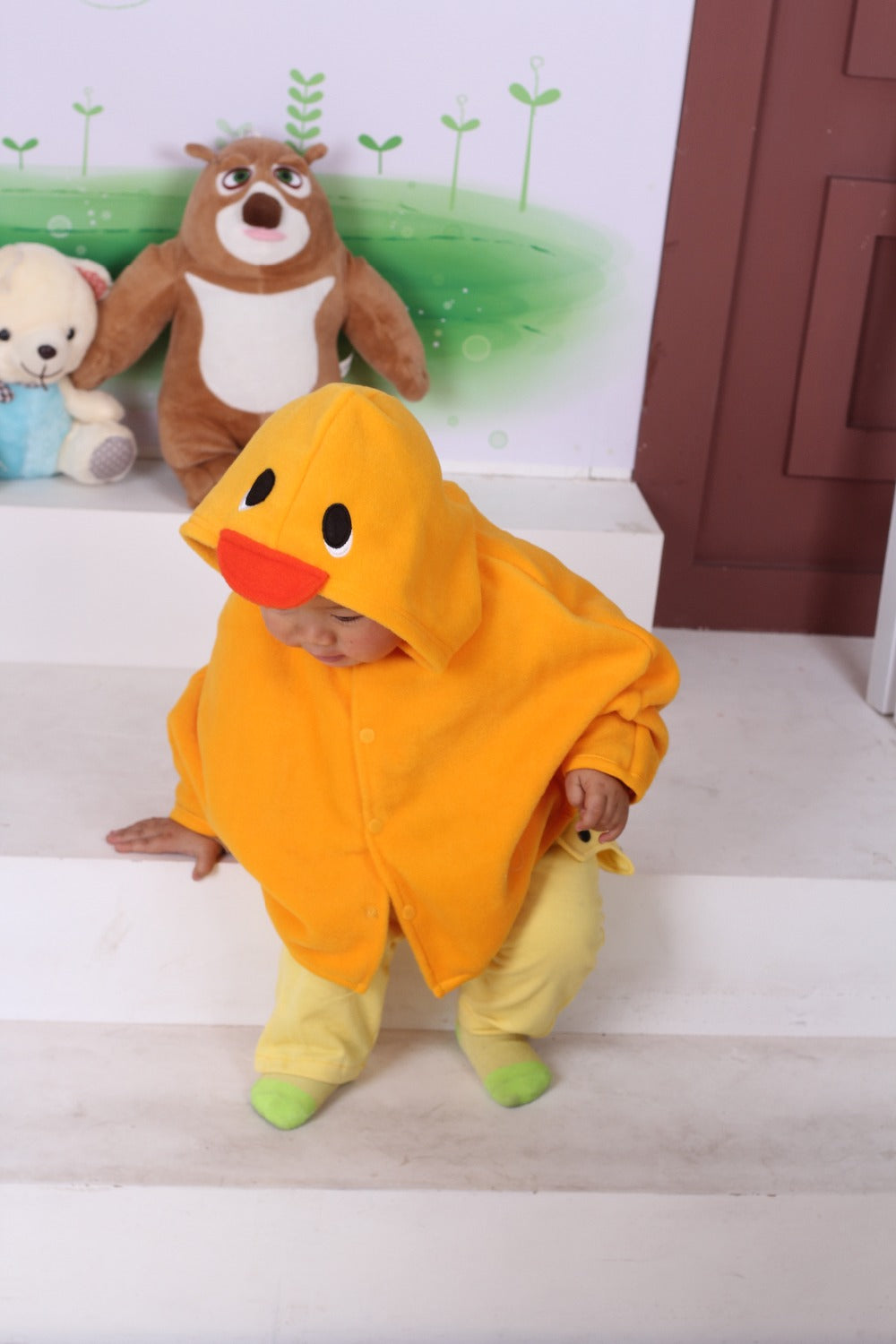 Pride and Joy Animated Character Hooded Fleece Baby Coat