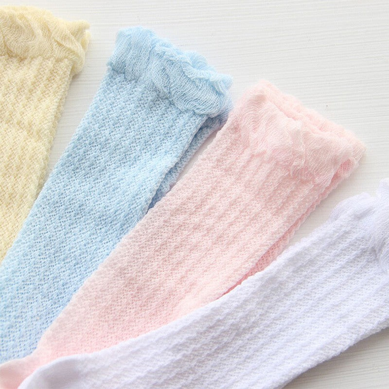 Pride and Joy Baby Girl Mesh Breathable Cotton Socks