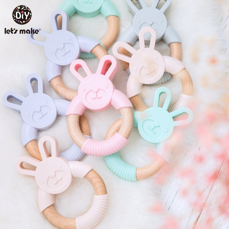 Silicone Rabbit Baby Teether