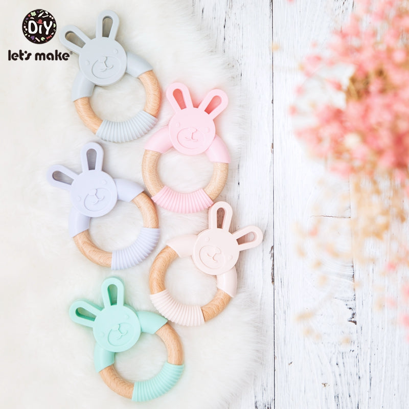 Silicone Rabbit Baby Teether