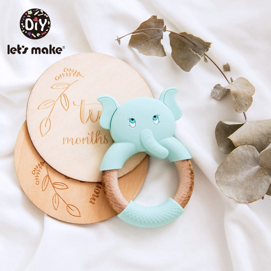 Silicone Elephant Baby Teether