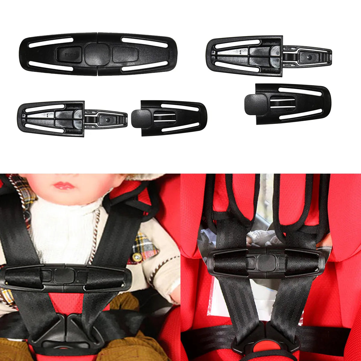 Pride and Joy Baby Car Seat Belt Harness Safety Clip