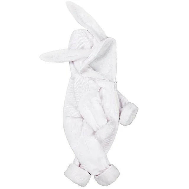 Pride and Joy Rabbit Ear Winter Hooded Baby Jumpsuit