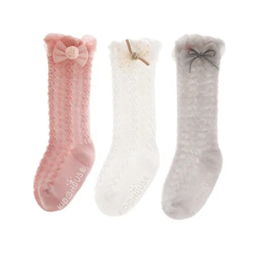 Pride and Joy Cotton Knee High 3 Pair Baby Socks Set