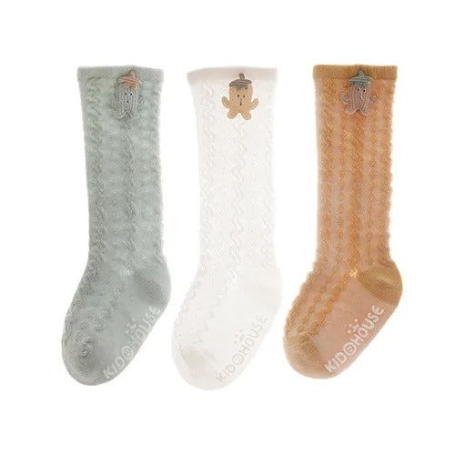 Pride and Joy Cotton Knee High 3 Pair Baby Socks Set