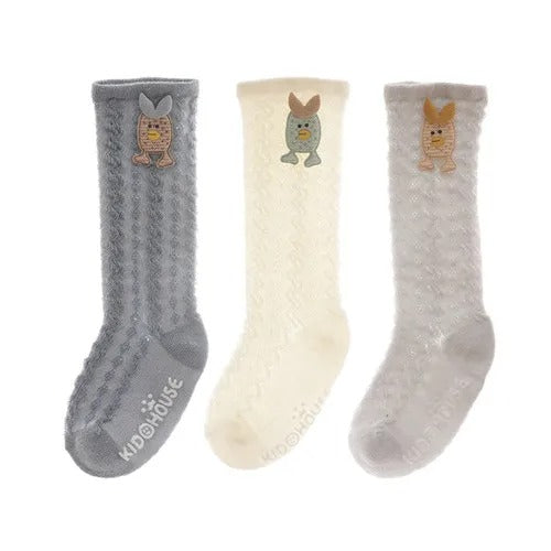 Pride and Joy Cotton Knee High 3 Pair Baby Socks Set