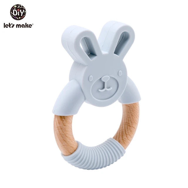 Silicone Rabbit Baby Teether