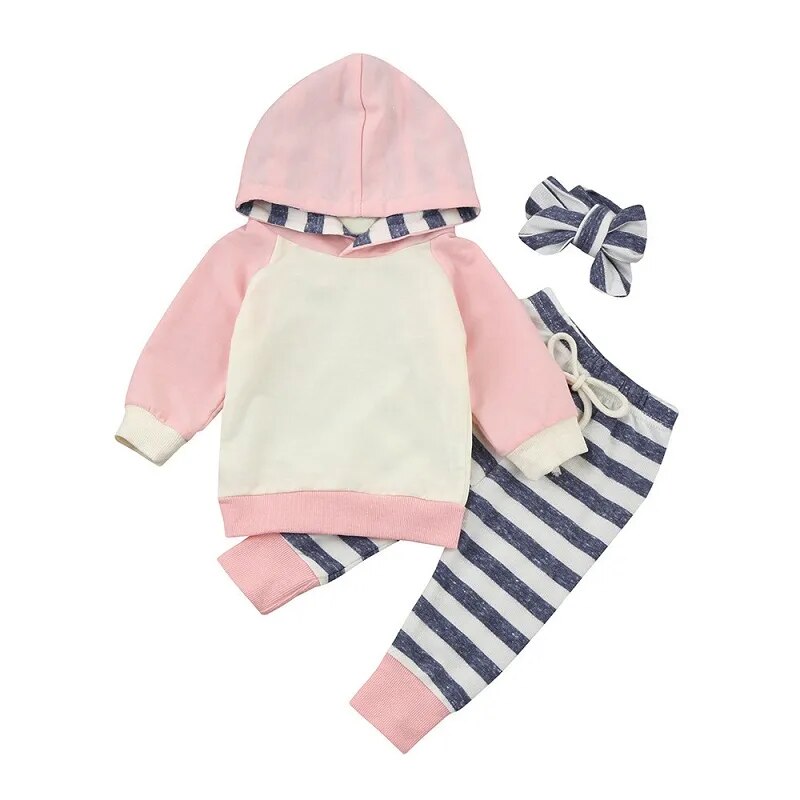 Pride and Joy Baby Girl Pink 3 Piece Winter Outfit