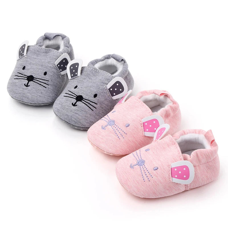 Pride and Joy Adorable Strides Soft Sole Baby Slippers