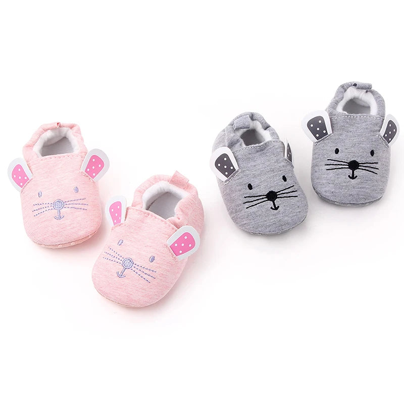 Pride and Joy Adorable Strides Soft Sole Baby Slippers