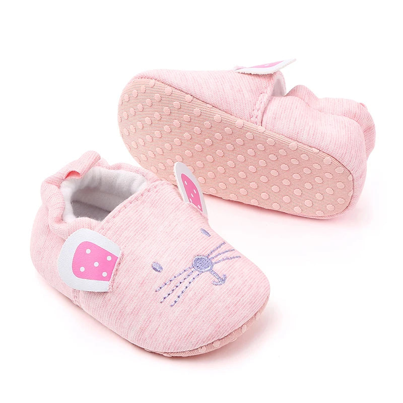 Pride and Joy Adorable Strides Soft Sole Baby Slippers