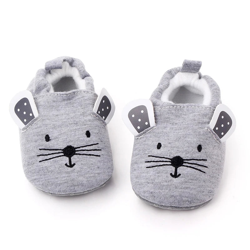 Pride and Joy Adorable Strides Soft Sole Baby Slippers