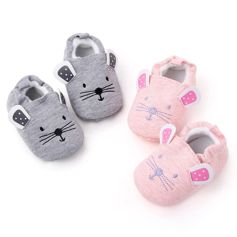 Pride and Joy Adorable Strides Soft Sole Baby Slippers