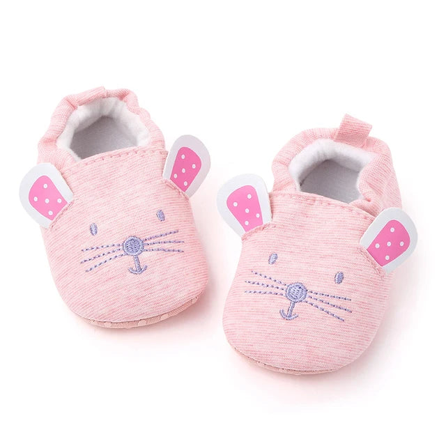 Pride and Joy Adorable Strides Soft Sole Baby Slippers