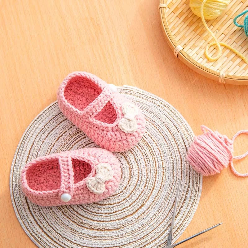 Pride and Joy Hand-Crafted Crochet Knitted Baby Shoes