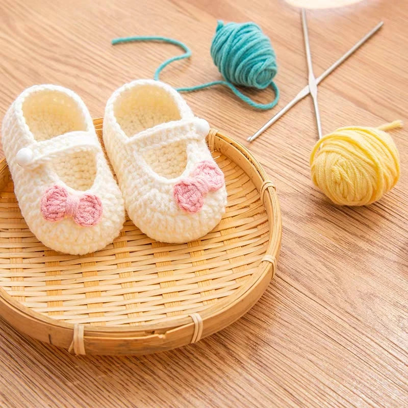 Pride and Joy Hand-Crafted Crochet Knitted Baby Shoes