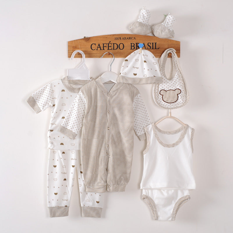 Pride and Joy 8 Piece Newborn Baby Cotton Clothing Set