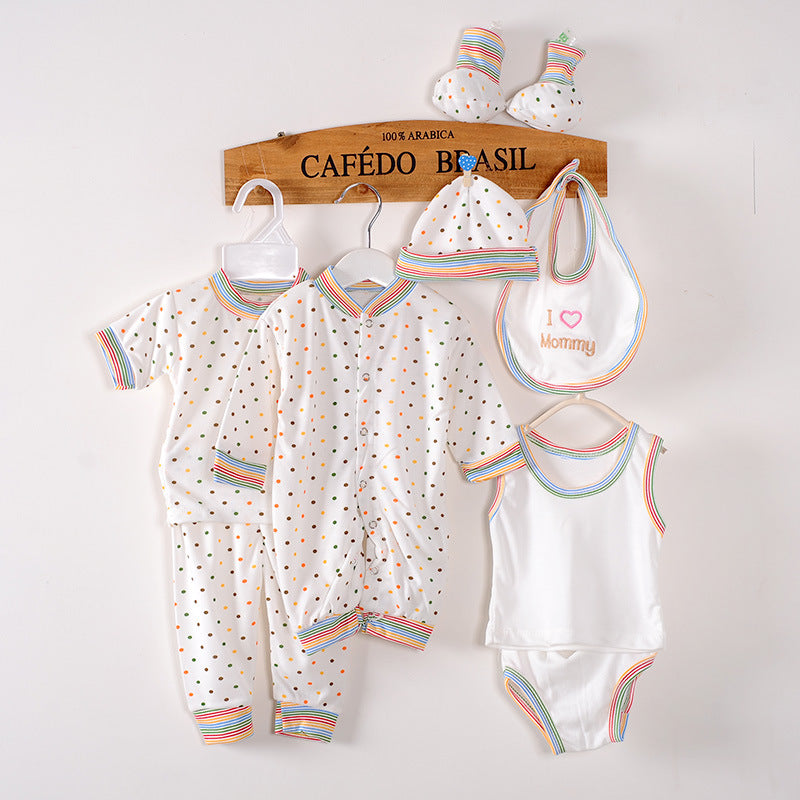 Pride and Joy 8 Piece Newborn Baby Cotton Clothing Set