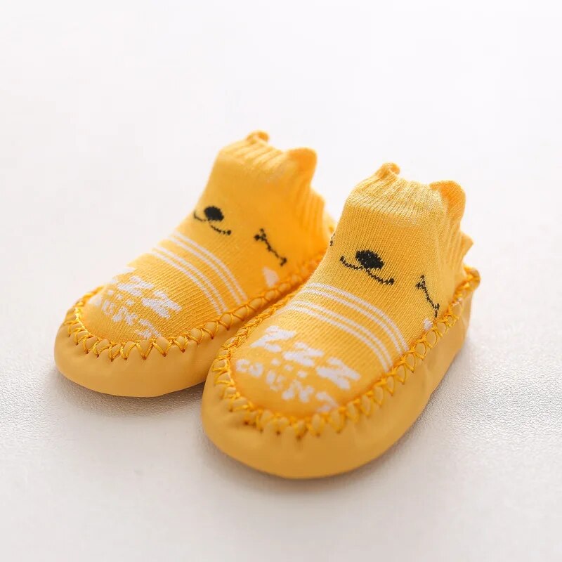 Pride and Joy Cartoon Baby Socks with Rubber Soles