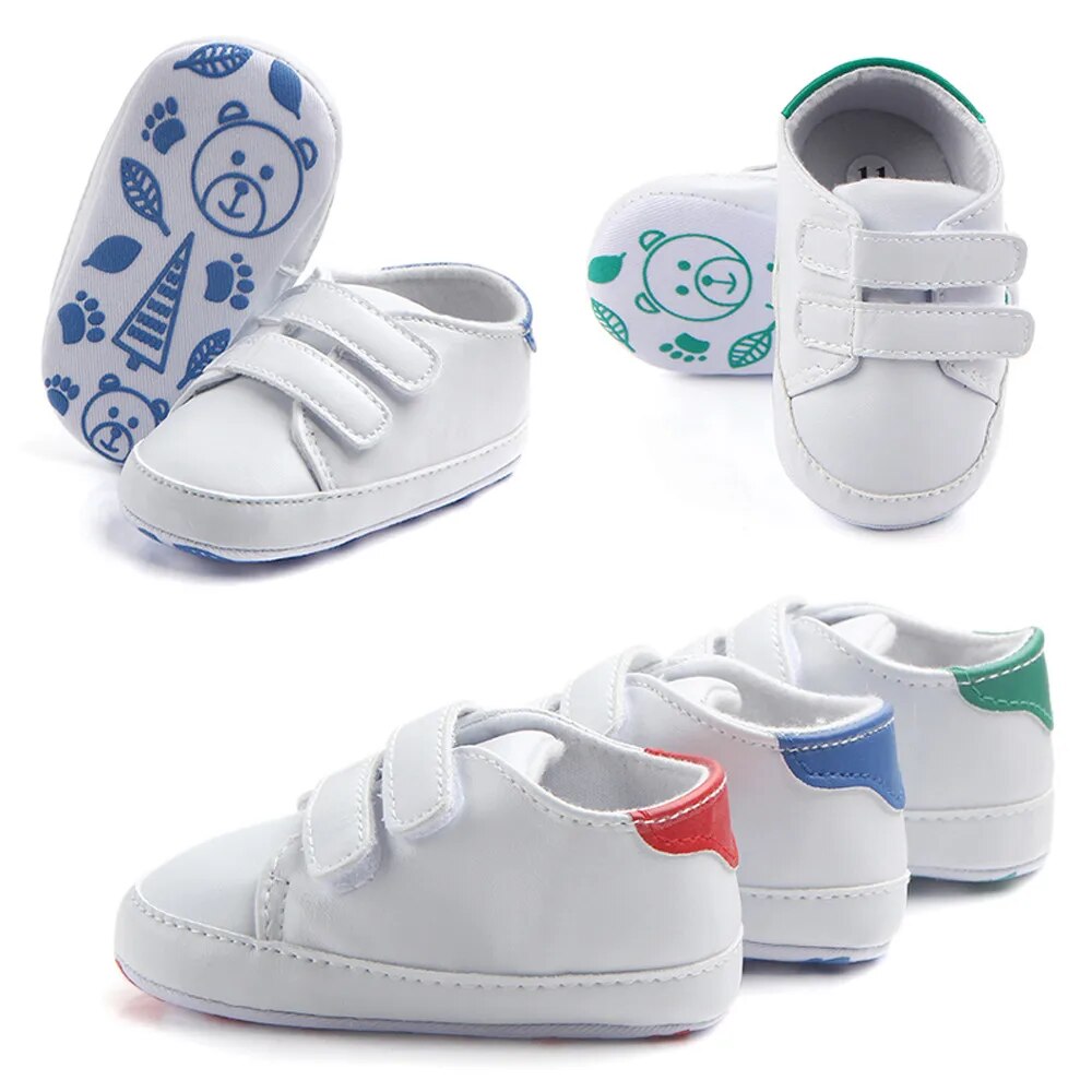 Pride and Joy Adorable Strides Soft Sole Baby Sneakers