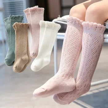 Pride and Joy Baby Girl Mesh Breathable Cotton Socks