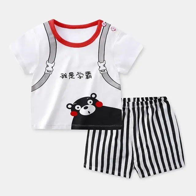 Pride and Joy Cotton 2 Piece Summer Baby Clothing Set