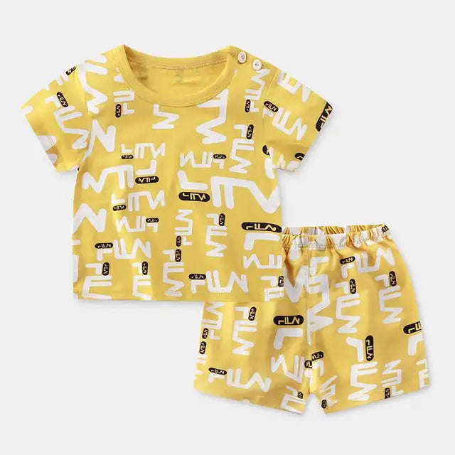 Pride and Joy Cotton 2 Piece Summer Baby Clothing Set